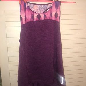 Purple orange and pink tank top. Reebok
